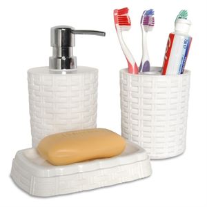 Picture of Triple Bath Set White